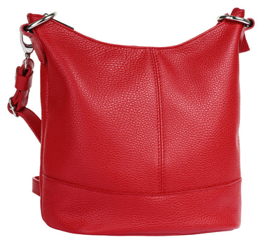 CLUTY Umhängetasche Damen  |  echt Leder, Made in Italy