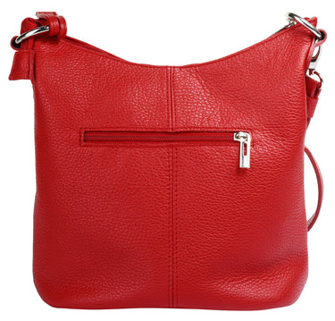 CLUTY Umhängetasche Damen  |  echt Leder, Made in Italy