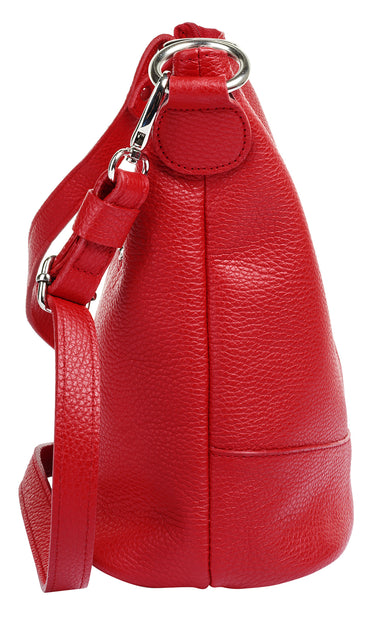 CLUTY Umhängetasche Damen  |  echt Leder, Made in Italy