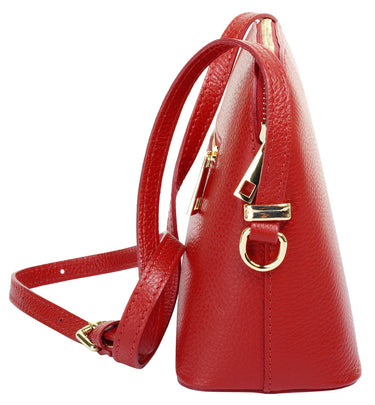 CLUTY Umhängetasche Damen  |  echt Leder, Made in Italy
