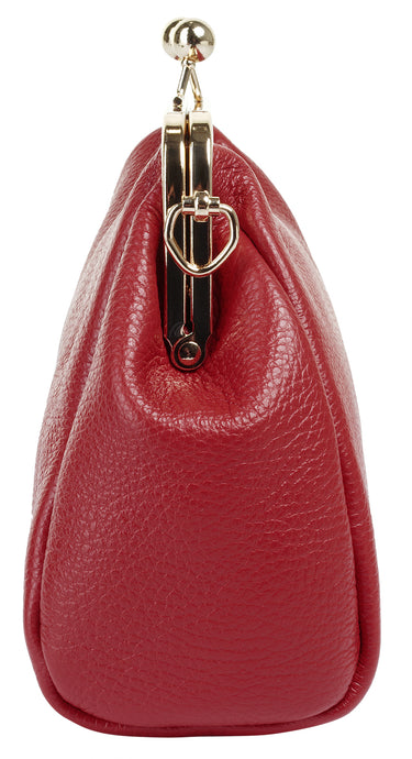 CLUTY Abendtasche Damen  |  echt Leder, Made in Italy