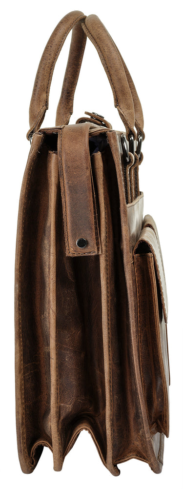 BAGAN Aktentasche Herren, Damen  |  echt Leder