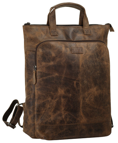 BAGAN Rucksack Damen  |  echt Leder