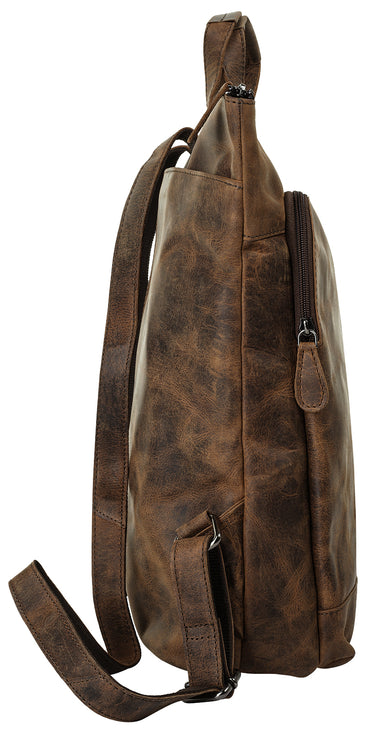 BAGAN Rucksack Damen  |  echt Leder