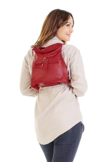 FORTY DEGREES Rucksack Damen  |  echt Leder, Made in Italy