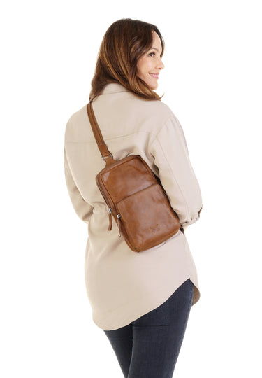 SANSIBAR Crossover Bag SANSIBAR SYLT Herren, Damen  |  echt Leder