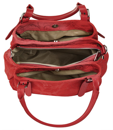 SAMANTHA LOOK Handtasche Damen  |  echt Leder, Made in Italy