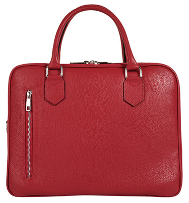 CLUTY Aktentasche Damen  |  echt Leder, Made in Italy