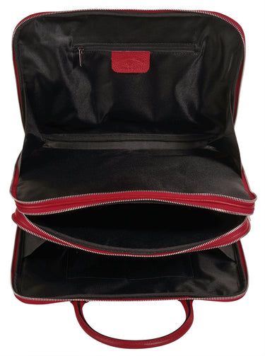 CLUTY Aktentasche Damen  |  echt Leder, Made in Italy