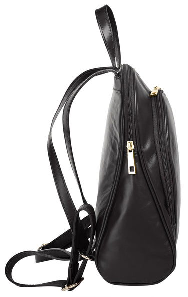 CLUTY City-Rucksack Damen  |  echt Leder, Made in Italy