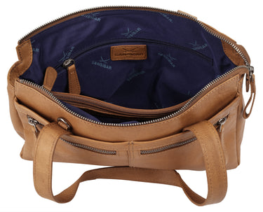 SANSIBAR Handtasche Damen  |  echt Leder