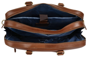 BUGATTI Aktentasche REMO Herren, Damen  |  echt Leder