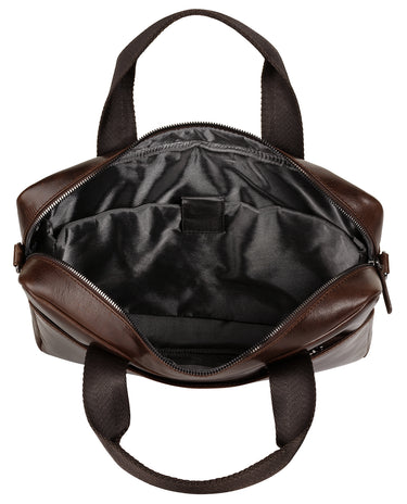 BUGATTI Aktentasche ROMANO Herren, Damen  |  echt Leder