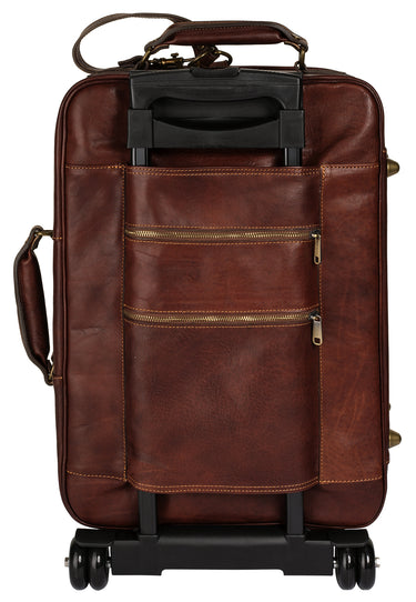 PIKÉ Reise Trolley PERUGIA Herren, Damen  |  echt Leder, Made in Italy