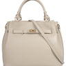 SAMANTHA LOOK Handtasche Damen  |  echt Leder, Made in Italy, geräumige Henkeltasche mit Smartphonefach