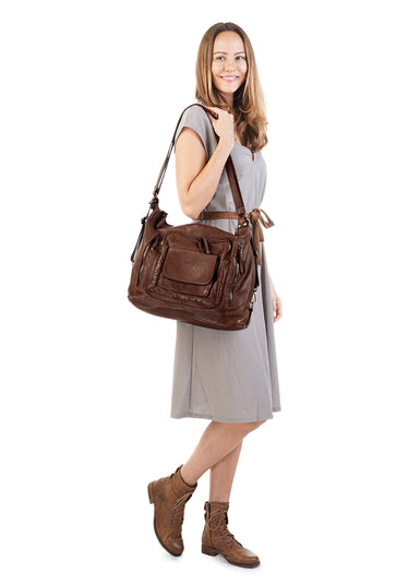 FORTY DEGREES Rucksack Damen  |  echt Leder, Made in Italy