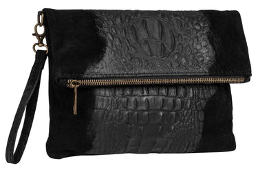 SAMANTHA LOOK Clutch Damen  |  echt Leder, Made in Italy