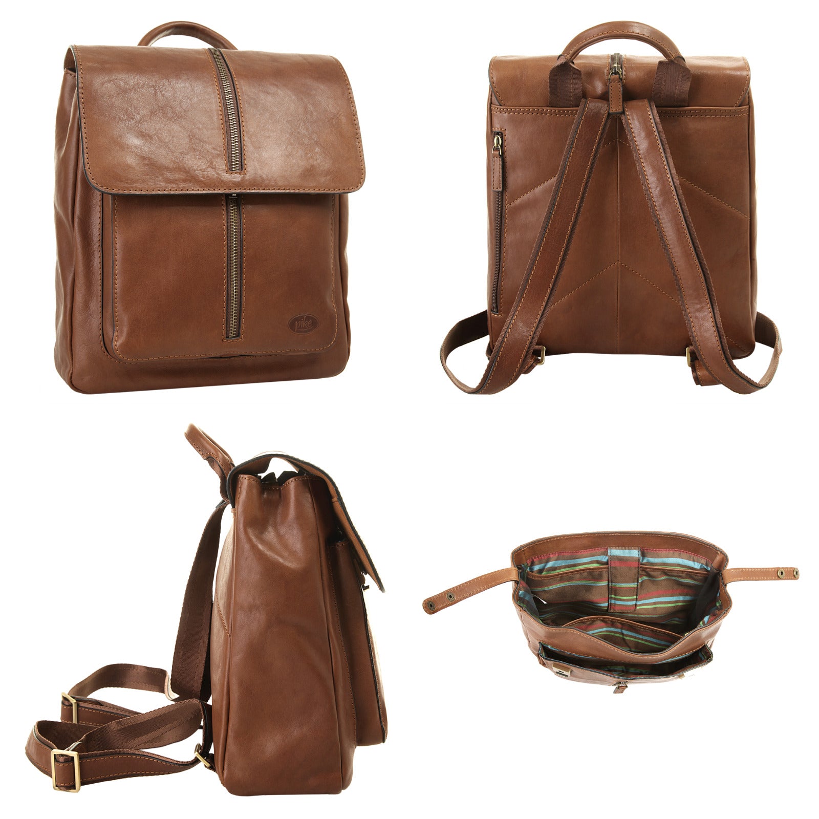 PIKÉ Rucksack Damen echt Leder –