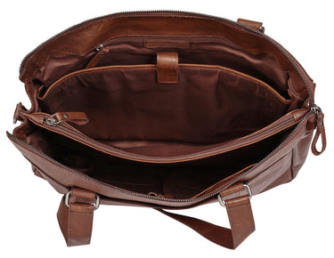 SPIKES & SPARROW Shopper Damen  |  echt Leder