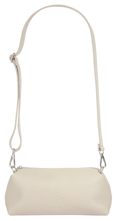 CLUTY Handtasche 2 in 1 Damen  |  echt Leder, Made in Italy