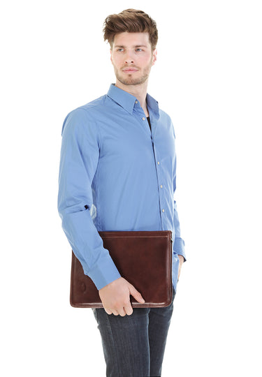 PIKÉ Konferenzmappe Herren, Damen  |  echt Leder, Made in Italy