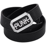 FORTY DEGREES Gürtel mit silberner "PUNK" Schnalle Damen  |  echt Leder, Made in Italy