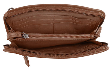 WOUWOU Abendtasche Damen  |  echt Leder