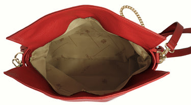 SAMANTHA LOOK Umhängetasche Damen  |  echt Leder, Made in Italy