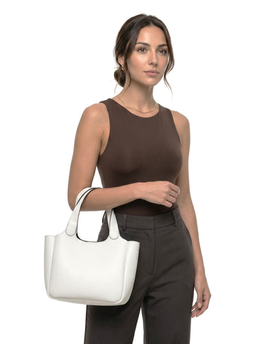 CLUTY Handtasche Damen  |  echt Leder, Made in Italy