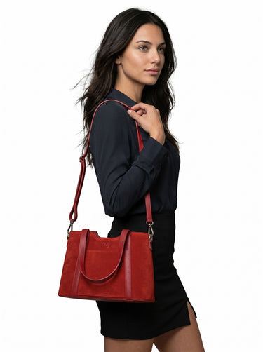 CLUTY Handtasche Damen  |  echt Leder, Made in Italy