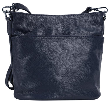 SAMANTHA LOOK Umhängetasche Damen  |  echt Leder, Made in Italy