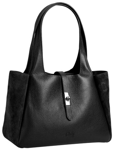 CLUTY Shopper Damen  |  echt Leder, Made in Italy