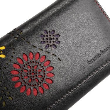 BRUNO BANANI Geldbörse Flowerpower Damen  |  echt Leder