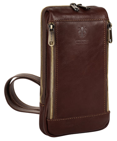 PIKÉ Crossover Bag Herren  |  echt Leder, Made in Italy