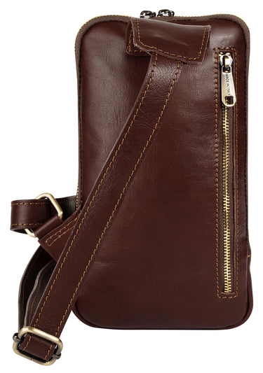 PIKÉ Crossover Bag Herren  |  echt Leder, Made in Italy