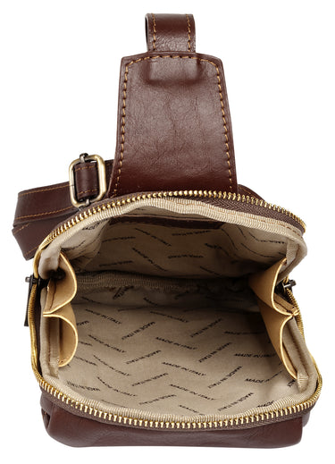 PIKÉ Crossover Bag Herren  |  echt Leder, Made in Italy