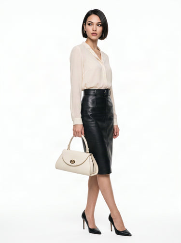 FORTY° Handtasche LUNAVIVA Damen  |  echt Leder, Made in Italy