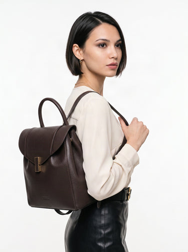 FORTY° Rucksack AURIVELLA Damen  |  echt Leder, Made in Italy