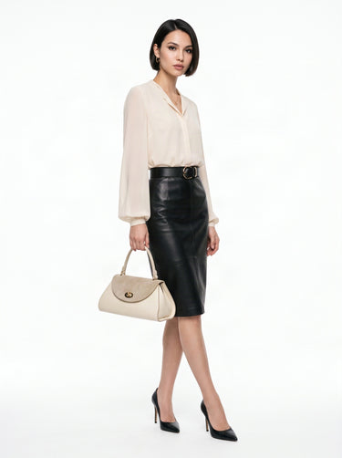 FORTY° Handtasche LIRAMARA Damen  |  echt Leder, Made in Italy